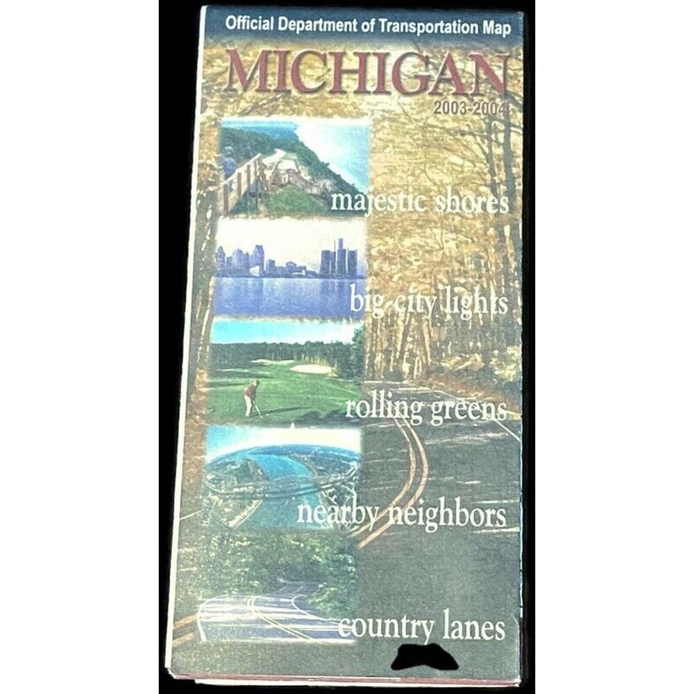 2003 Michigan State Map Official Vintage Travel Ephemera Trip Vacation Highway